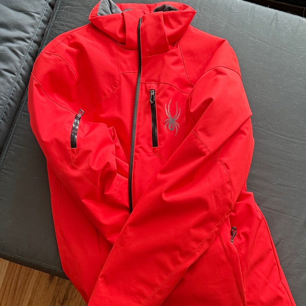 Spyder Men's Vibrant Red Ski Jacket - Picture 4 of 8